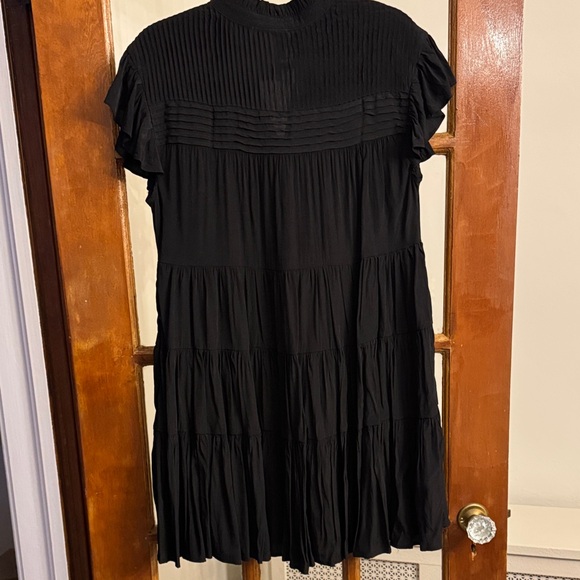 Black Ruffled Mini Dress - Picture 6 of 6